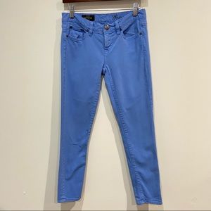 J Crew Toothpick Ankle Cropped Size 26 in Periwinkle Blue